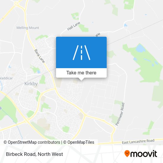 Birbeck Road map