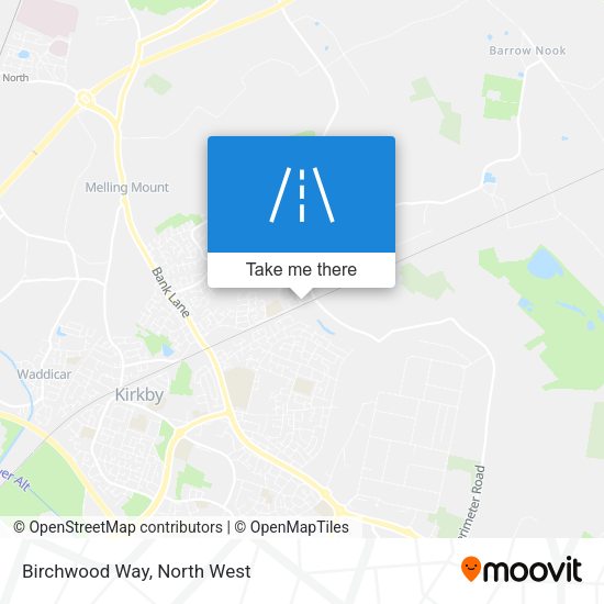 Birchwood Way map