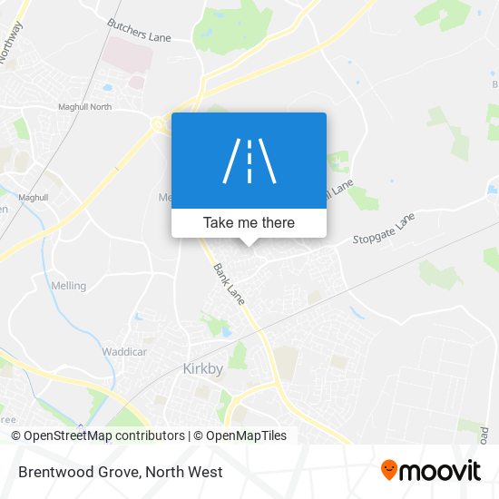 Brentwood Grove map