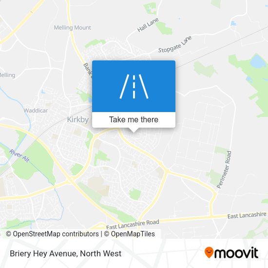 Briery Hey Avenue map