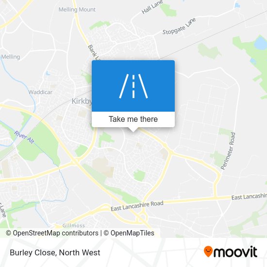 Burley Close map