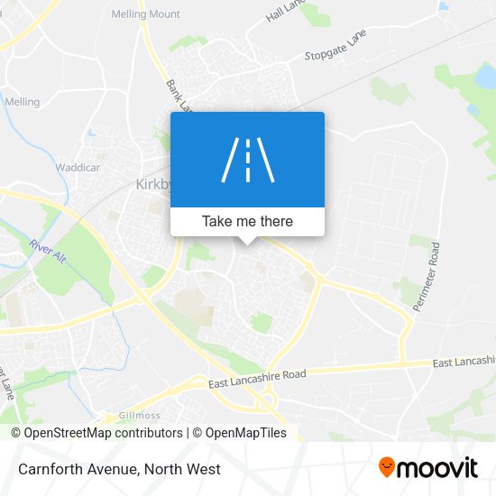 Carnforth Avenue map