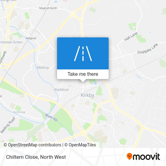Chiltern Close map