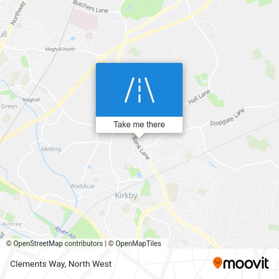Clements Way map