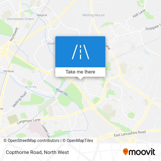 Copthorne Road map