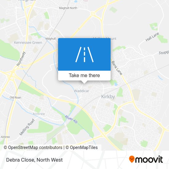 Debra Close map