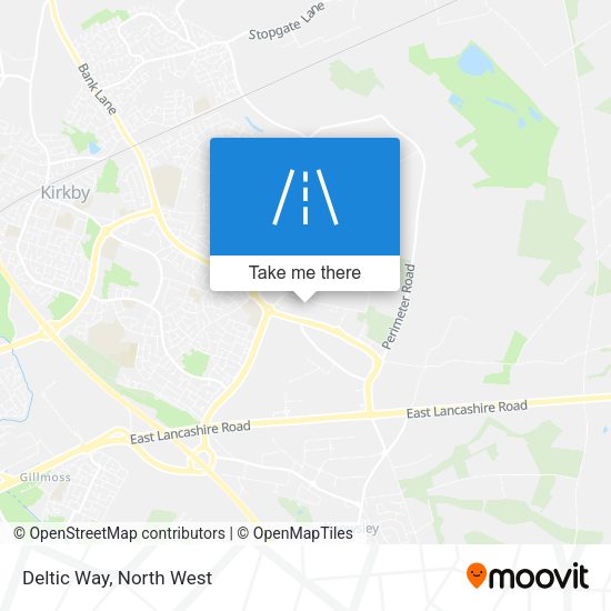Deltic Way map
