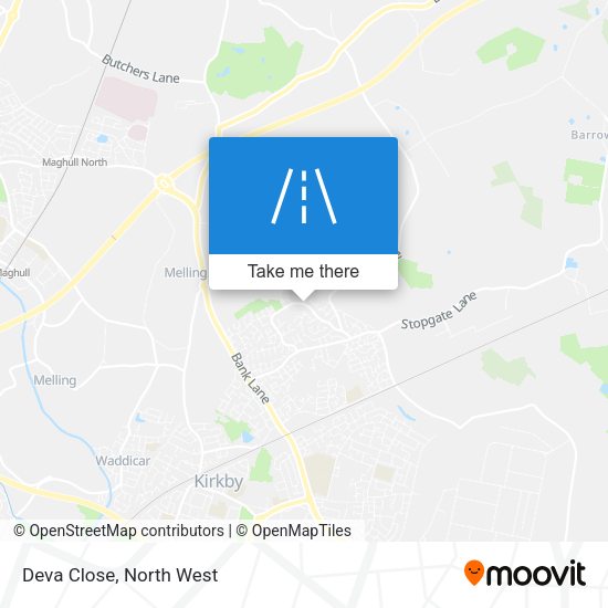 Deva Close map