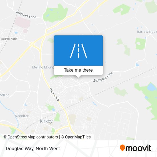 Douglas Way map