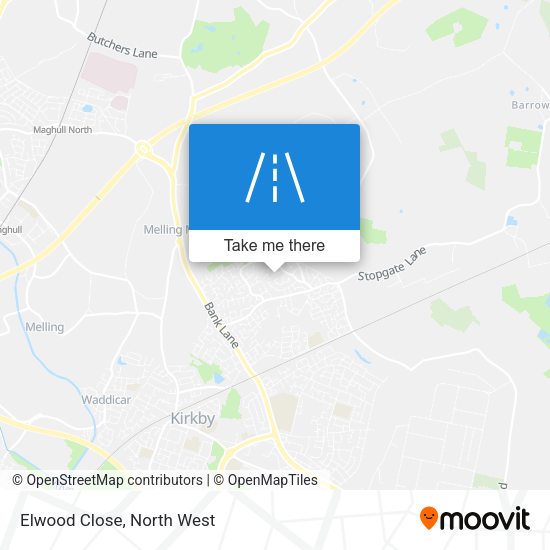 Elwood Close map