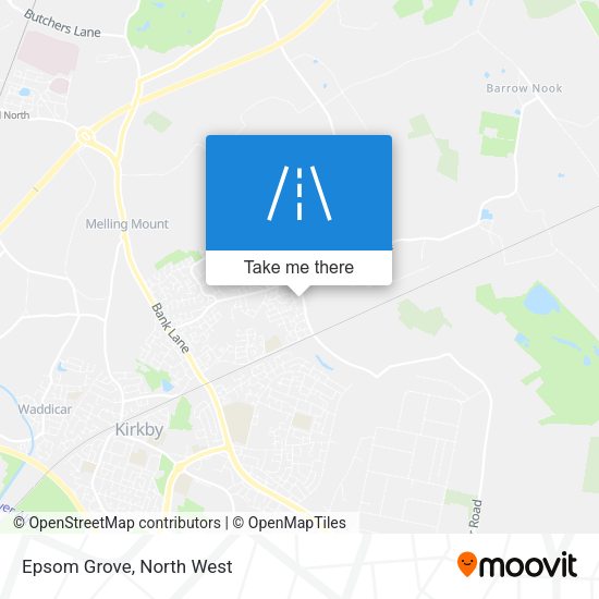 Epsom Grove map