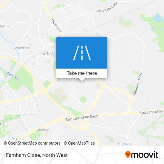 Farnham Close map