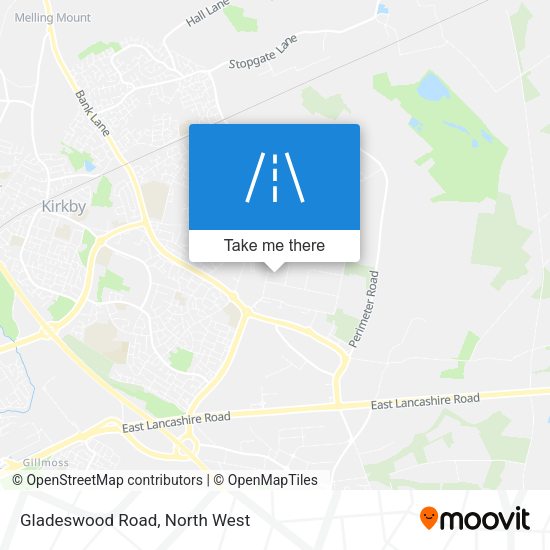 Gladeswood Road map