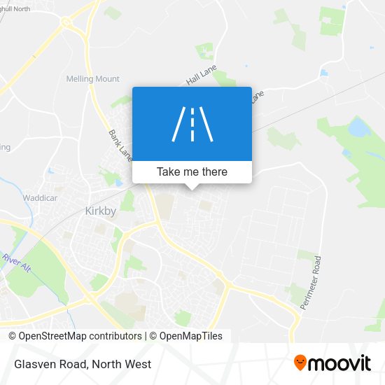 Glasven Road map