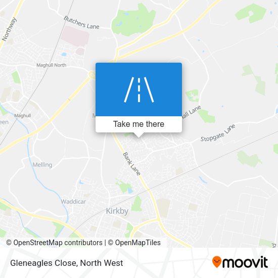 Gleneagles Close map