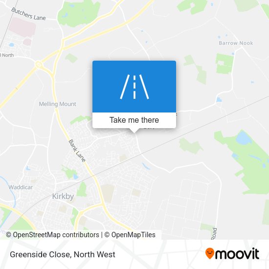 Greenside Close map