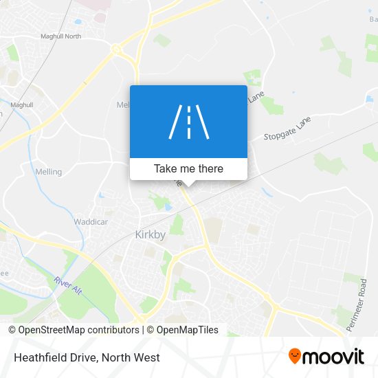 Heathfield Drive map