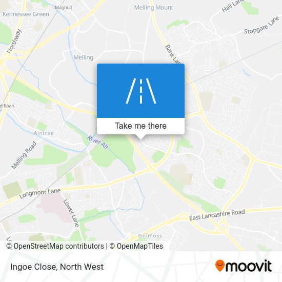 Ingoe Close map