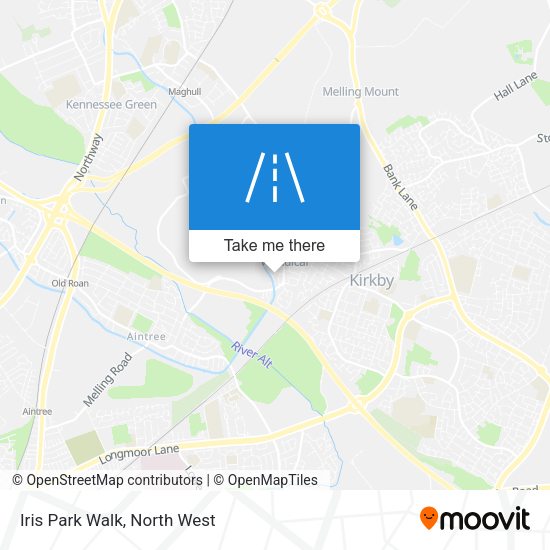 Iris Park Walk map