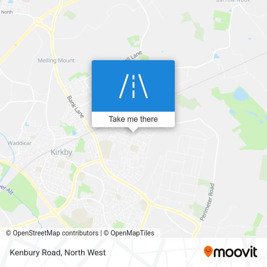 Kenbury Road map