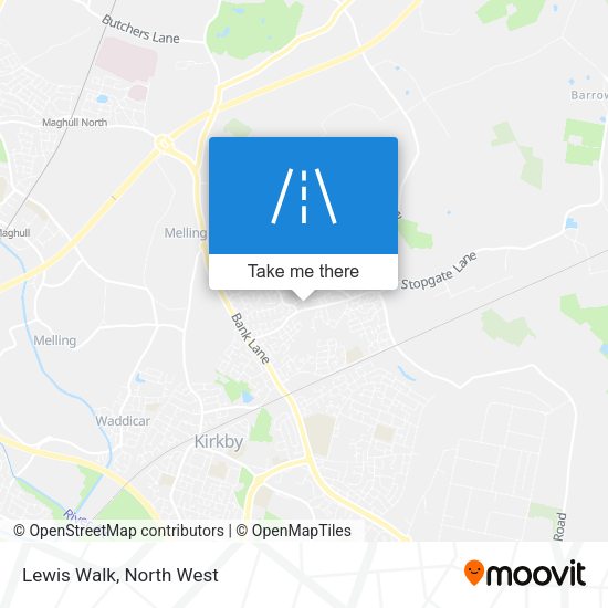 Lewis Walk map