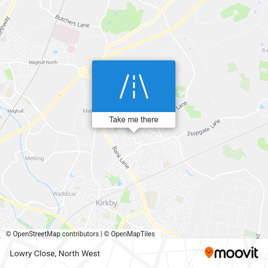 Lowry Close map