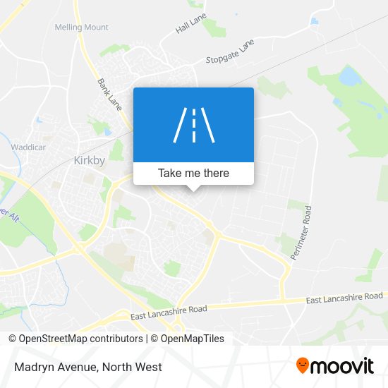 Madryn Avenue map