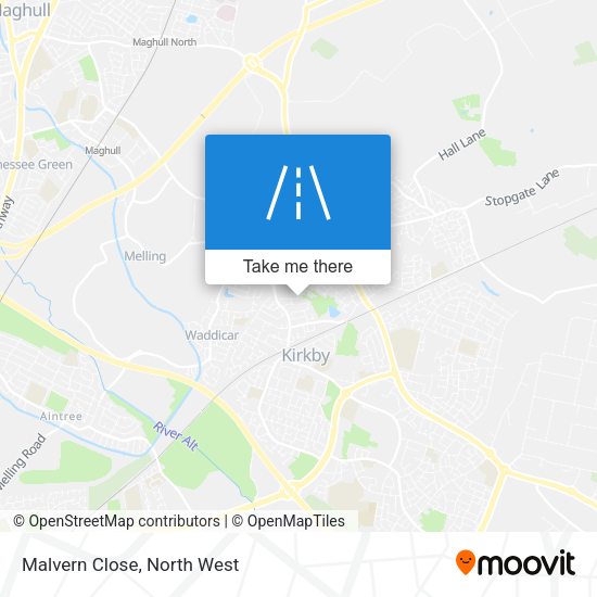 Malvern Close map