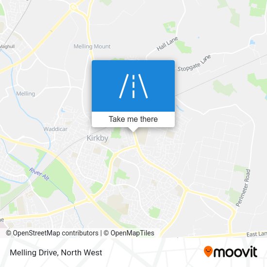 Melling Drive map