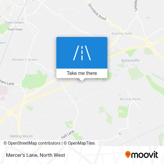Mercer's Lane map