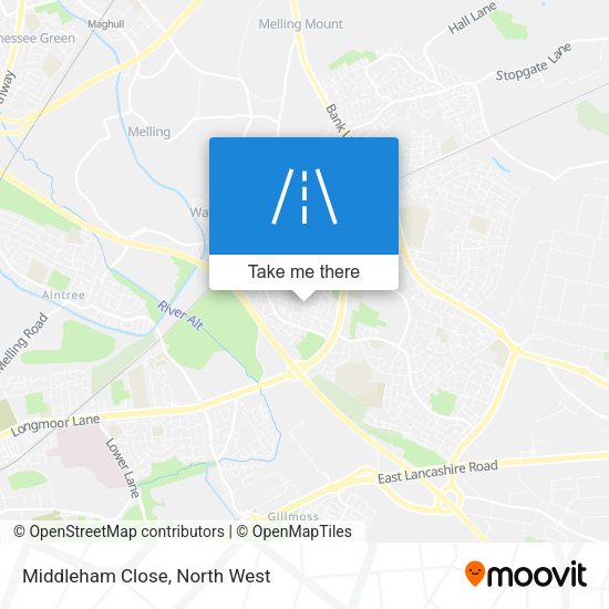 Middleham Close map