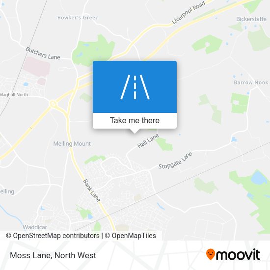 Moss Lane map