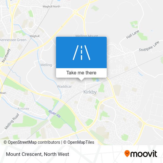 Mount Crescent map