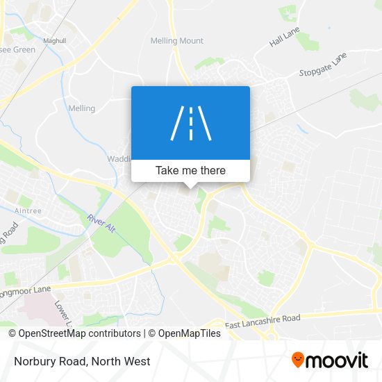 Norbury Road map