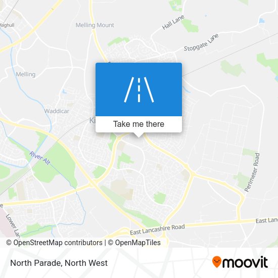 North Parade map