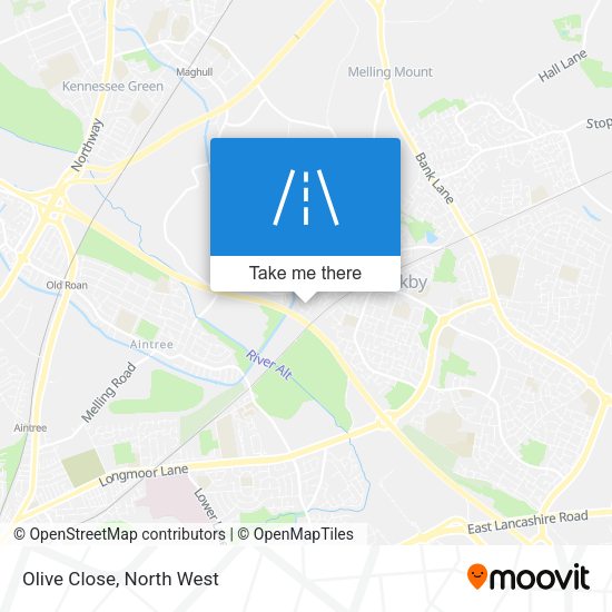 Olive Close map