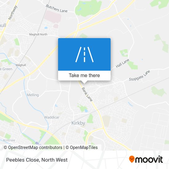 Peebles Close map