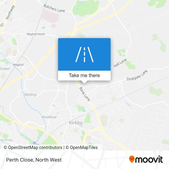 Perth Close map