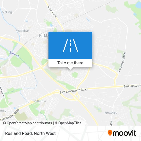 Rusland Road map