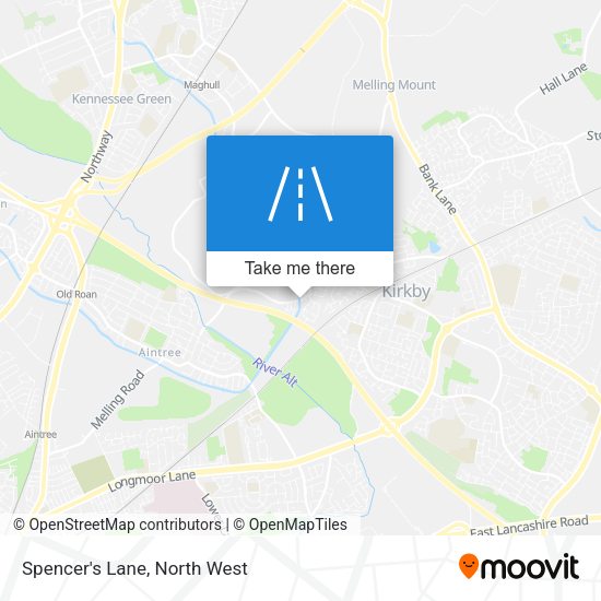 Spencer's Lane map
