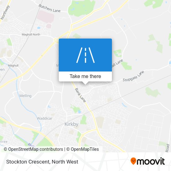 Stockton Crescent map