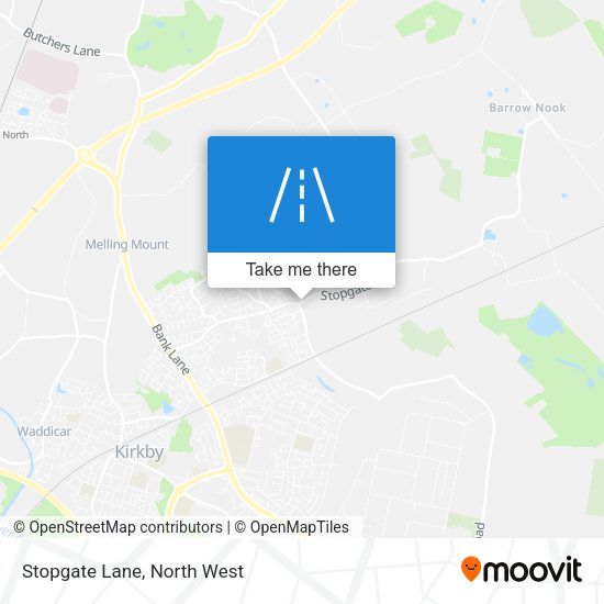 Stopgate Lane map