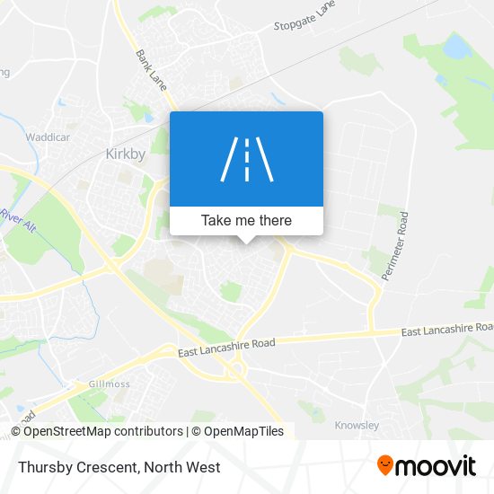 Thursby Crescent map