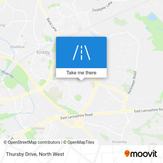 Thursby Drive map