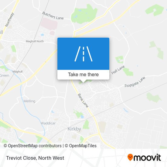 Treviot Close map