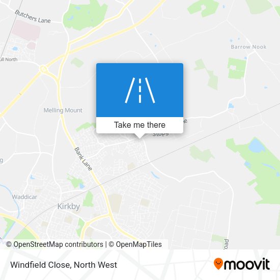 Windfield Close map