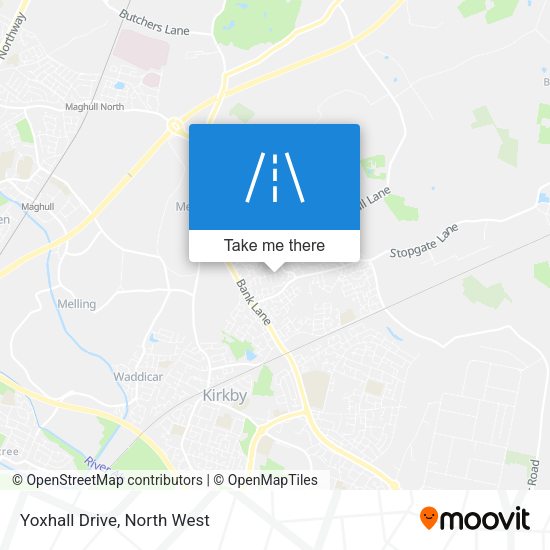 Yoxhall Drive map