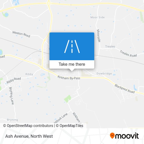 Ash Avenue map