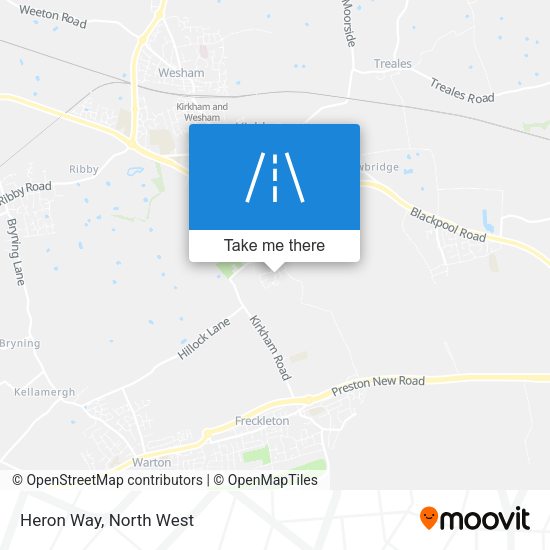 Heron Way map