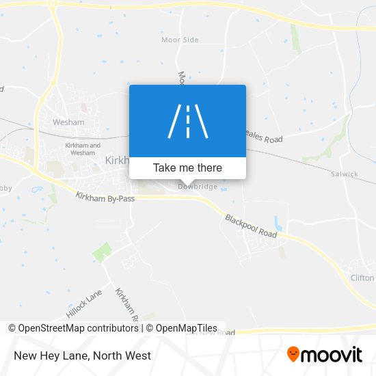 New Hey Lane map
